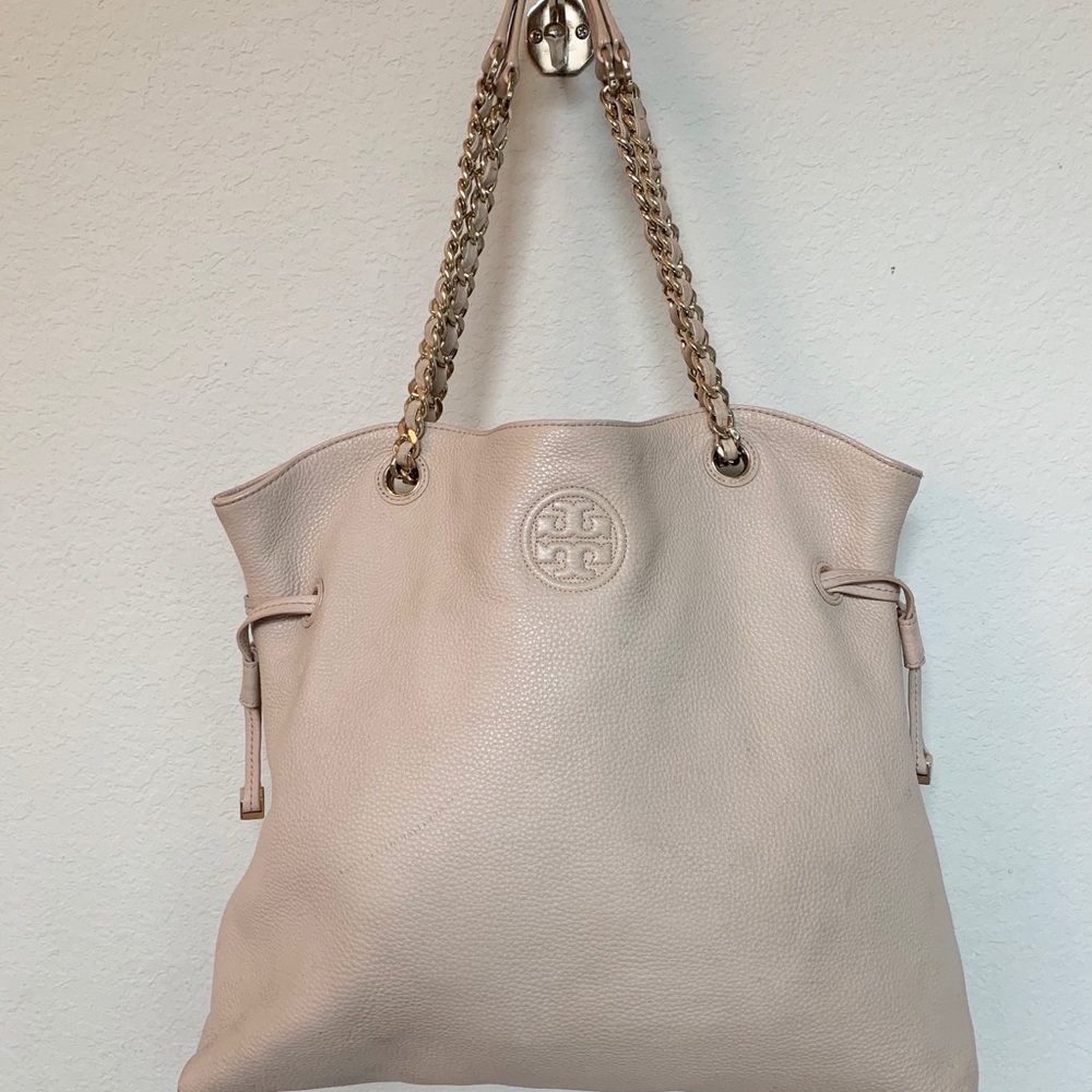 Tory Burch blush tote with adjustable straps
